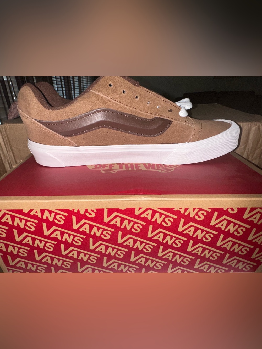 Vans Brown Suede Old Skool with White Midsole